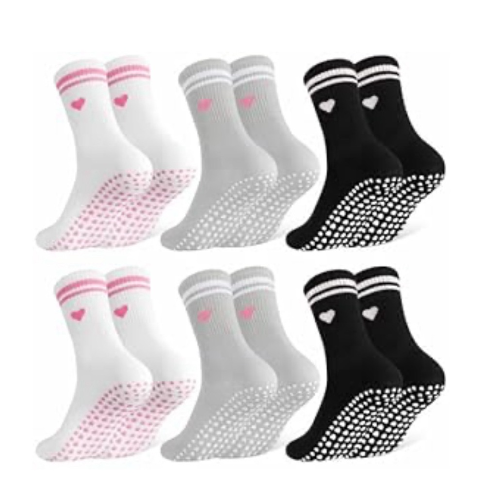 Pilates socks with Heart Style - 3 pair set
